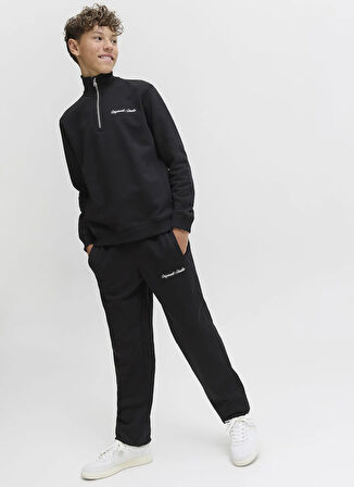 Jack & Jones Bol Paça Siyah Erkek Çocuk Eşofman Altı 12284054