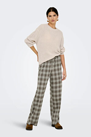 Only Kadın Onlmılouz Bisiklet Yaka Örme Kazak 15361110 Ekru