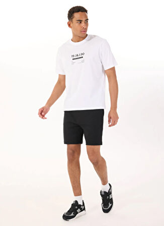 Jack & Jones Bisiklet Yaka Beyaz Erkek T-Shirt 12288506_JCOOLE TEE SS CREW NECK BS