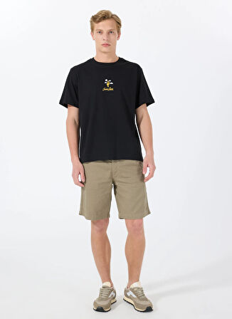Jack & Jones Bisiklet Yaka Siyah Erkek T-Shirt 12288513_JORCACTUS TEE SS CREW NECK