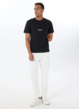 Jack & Jones Bisiklet Yaka Siyah Erkek T-Shirt 12288526_JCOBEYOND TEE SS CREW NECK