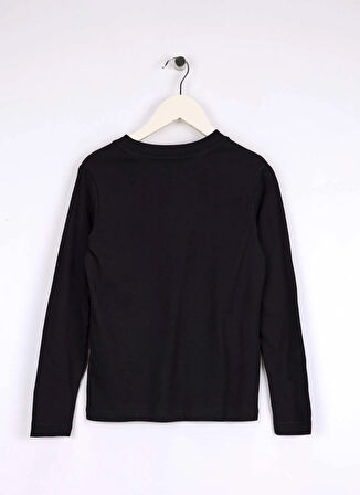 Jack & Jones Baskılı Siyah Erkek Çocuk T-Shirt 12288451