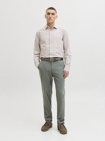 Jack Jones Tace Summer Lınen Blend Tapared Fit Erkek Chino Pantolon 12248604