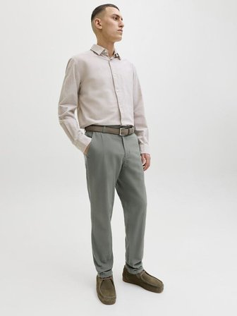 Jack Jones Tace Summer Lınen Blend Tapared Fit Erkek Chino Pantolon 12248604