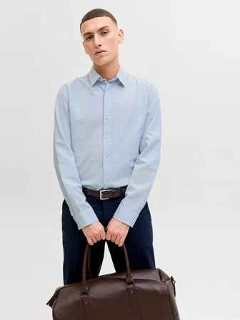 Jack&Jones Jjebreeze Keten Karışımlı Erkek Gömlek 12288595