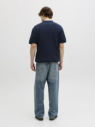Jack Jones Max Relax Fit Tiriko Knıt Polo Yaka Erkek Tişört 12288544