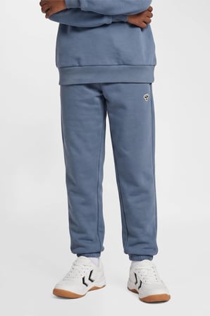 Hummel Pamuklu Logolu Loose Fit Elastik Paça Eşofman Altı Unisex Çocuk EŞOFMAN ALTI 232951-2828 MAVİ