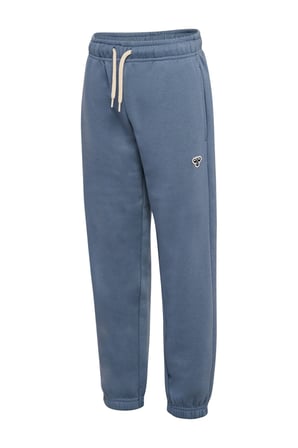 Hummel Pamuklu Logolu Loose Fit Elastik Paça Eşofman Altı Unisex Çocuk EŞOFMAN ALTI 232951-2828 MAVİ
