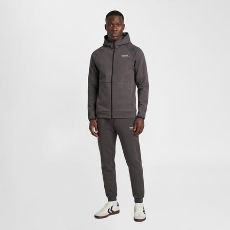 Hummel Tech Fleece Regular Erkek Gri Kapüşonlu Ceket