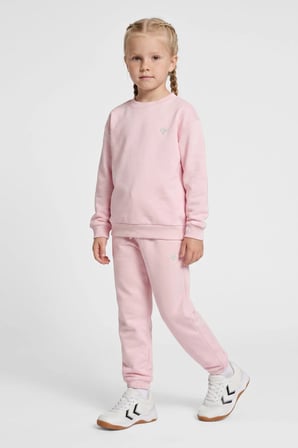 Hummel Pamuklu Loose Fit Bisiklet Yaka Sweat Kız Çocuk SWEAT 232950-3333 PEMBE