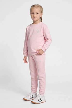 Hummel Pamuklu Logolu Loose Fit Elastik Paça Eşofman Altı Unisex Çocuk EŞOFMAN ALTI 232951-3333 AÇIK PEMBE