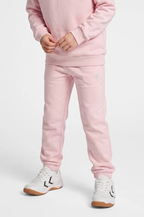 Hummel Pamuklu Logolu Loose Fit Elastik Paça Eşofman Altı Unisex Çocuk EŞOFMAN ALTI 232951-3333 AÇIK PEMBE