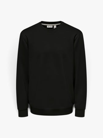 ONSLUCA LIFE REG LS CREW SWEAT Erkek Siyah Sweatshirt - 22035201
