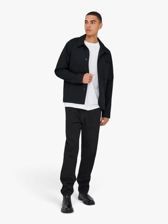 ONSMIRO REG 0346 OVERSHIRT FRML Erkek Siyah Gömlek - 22034289
