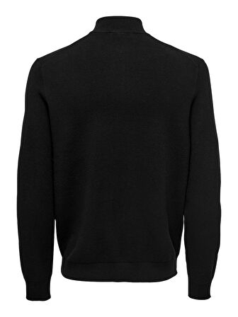 ONSCOOPER REG LS 12 CARDIGAN KNIT FRML Erkek Siyah Hırka - 22035017