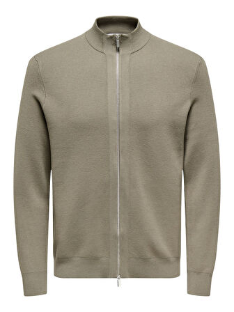 ONSCOOPER REG LS 12 CARDIGAN KNIT FRML Erkek Gri Hırka - 22035017