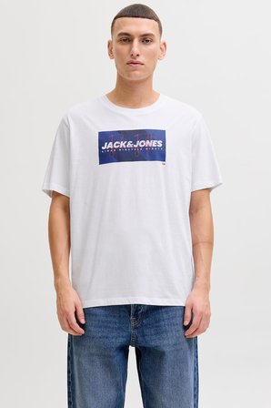 Jack & Jones JJCOLE Print Erkek Tişört Bisiklet Yaka Kısa Kollu 