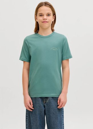 Jack & Jones Baskılı Mavi Erkek Çocuk T-Shirt 12289949