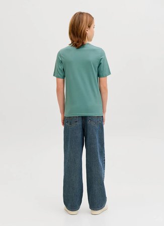 Jack & Jones Baskılı Mavi Erkek Çocuk T-Shirt 12289949