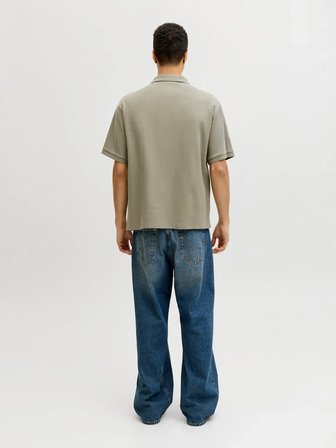 Jack & Jones Jjeharrison Structure Polo Ss Ln Erkek T-Shirt