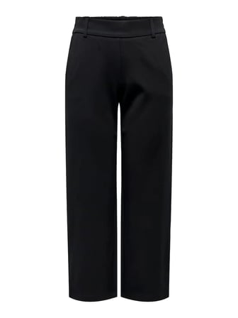 Only OnlPoptrash Life MW Straight Culotte Pant Kadın Pantolon Siyah (15365375)
