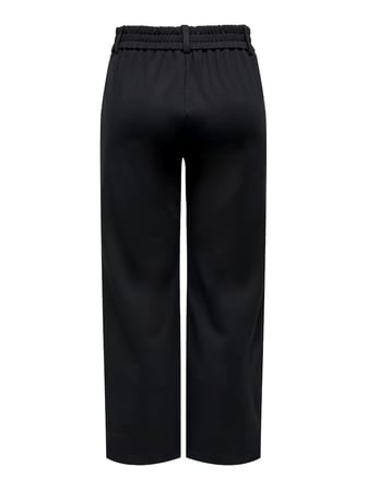 Only OnlPoptrash Life MW Straight Culotte Pant Kadın Pantolon Siyah (15365375)