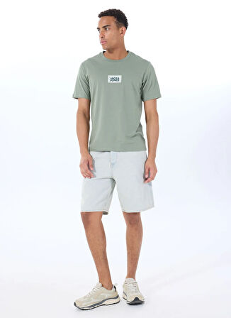 Jack & Jones Bisiklet Yaka Gri Erkek T-Shirt 12288519_JPRBLUZOEY TEE SS CREW NEC