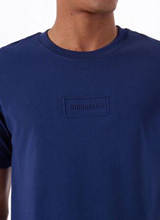 Jack & Jones Bisiklet Yaka Lacivert Erkek T-Shirt 12288524_JORSTUDIO TEE SS CREW NECK