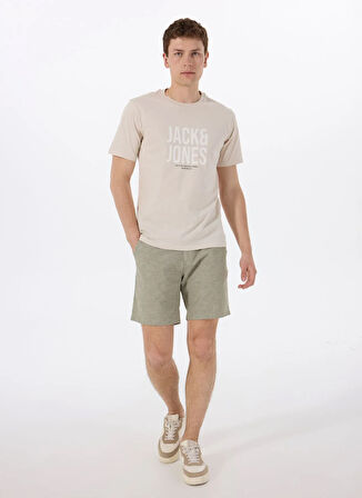 Jack & Jones Bisiklet Yaka Taş Erkek T-Shirt 12288525_JCOTONAL TEE SS CREW NECK