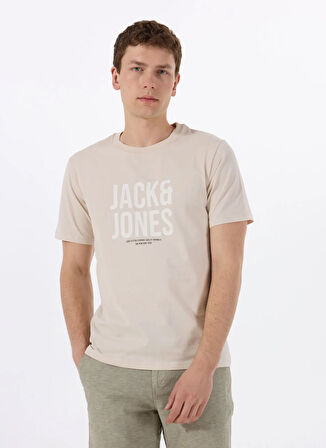 Jack & Jones Bisiklet Yaka Taş Erkek T-Shirt 12288525_JCOTONAL TEE SS CREW NECK