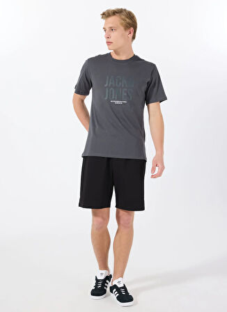 Jack & Jones Bisiklet Yaka Füme Erkek T-Shirt 12288525_JCOTONAL TEE SS CREW NECK