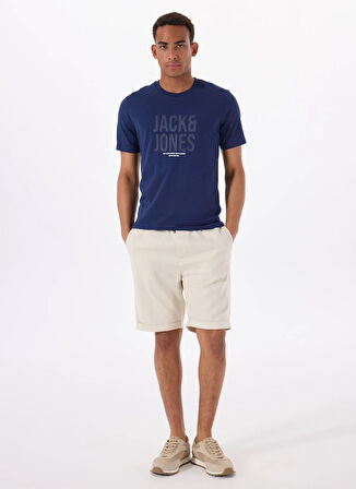 Jack & Jones Bisiklet Yaka Lacivert Erkek T-Shirt 12288525_JCOTONAL TEE SS CREW NECK