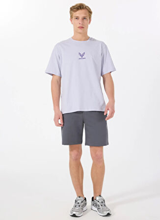 Jack & Jones Bisiklet Yaka Açık Mor Erkek T-Shirt 12288517_JORANIMAL TEE SS CREW NECK