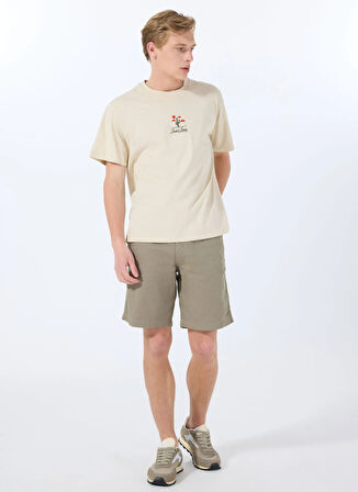 Jack & Jones Bisiklet Yaka Gri Erkek T-Shirt 12288513_JORCACTUS TEE SS CREW NECK
