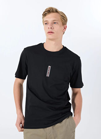 Jack & Jones Bisiklet Yaka Siyah Erkek T-Shirt 12288527_JCOAIR TEE SS CREW NECK BS
