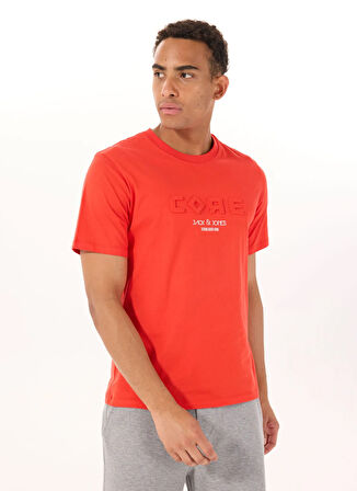 Jack & Jones Bisiklet Yaka Kırmızı Erkek T-Shirt 12288526_JCOBEYOND TEE SS CREW NECK