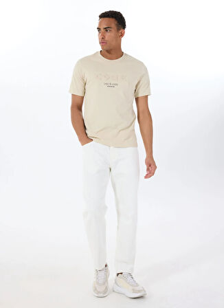 Jack & Jones Bisiklet Yaka Gri Erkek T-Shirt 12288526_JCOBEYOND TEE SS CREW NECK
