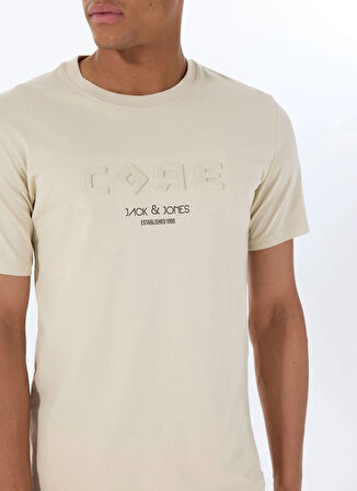 Jack & Jones Bisiklet Yaka Gri Erkek T-Shirt 12288526_JCOBEYOND TEE SS CREW NECK