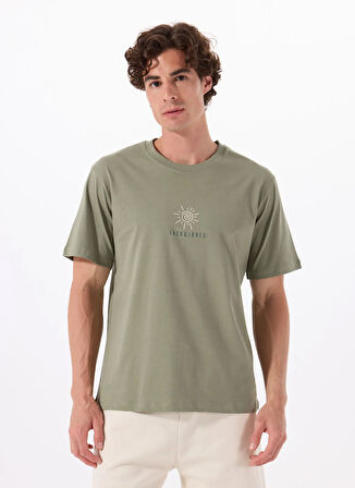 Jack & Jones Bisiklet Yaka Füme Erkek T-Shirt 12288516_JORMINDFUL TEE SS CREW NEC