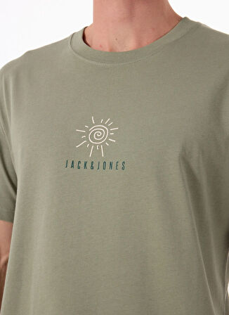 Jack & Jones Bisiklet Yaka Füme Erkek T-Shirt 12288516_JORMINDFUL TEE SS CREW NEC