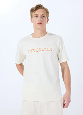 Jack & Jones Bisiklet Yaka Koyu Beyaz Erkek T-Shirt 12288566_JORX90 TEE SS CREW NECK BS