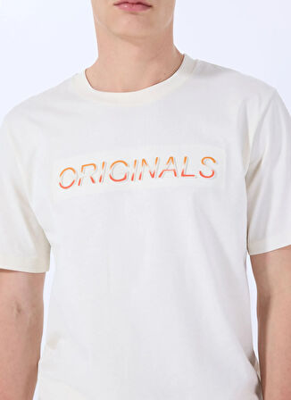 Jack & Jones Bisiklet Yaka Koyu Beyaz Erkek T-Shirt 12288566_JORX90 TEE SS CREW NECK BS