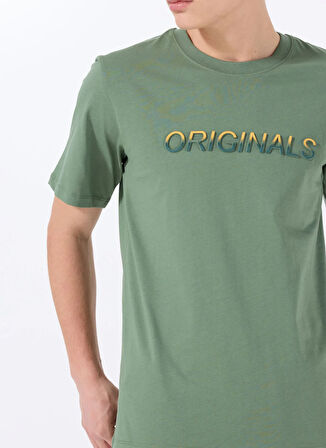 Jack & Jones Bisiklet Yaka Koyu Yeşil Erkek T-Shirt 12288566_JORX90 TEE SS CREW NECK BS