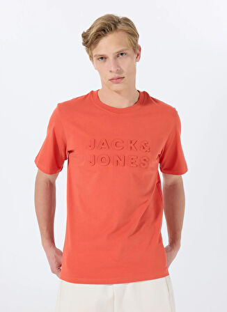 Jack & Jones Bisiklet Yaka Kırmızı Erkek T-Shirt 12288523_JPRBLUPACER TEE SS CREW NE