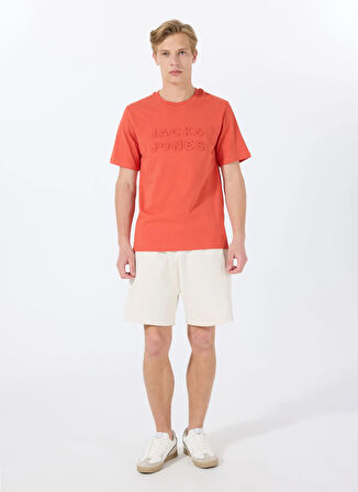 Jack & Jones Bisiklet Yaka Kırmızı Erkek T-Shirt 12288523_JPRBLUPACER TEE SS CREW NE