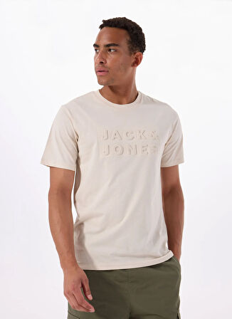Jack & Jones Bisiklet Yaka Taş Erkek T-Shirt 12288523_JPRBLUPACER TEE SS CREW NE
