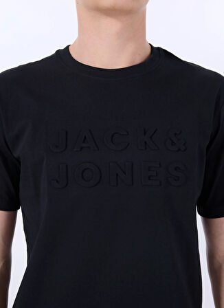 Jack & Jones Bisiklet Yaka Siyah Erkek T-Shirt 12288523_JPRBLUPACER TEE SS CREW NE
