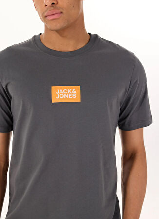 Jack & Jones Bisiklet Yaka Füme Erkek T-Shirt 12288519_JPRBLUZOEY TEE SS CREW NEC