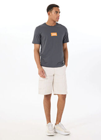 Jack & Jones Bisiklet Yaka Füme Erkek T-Shirt 12288519_JPRBLUZOEY TEE SS CREW NEC