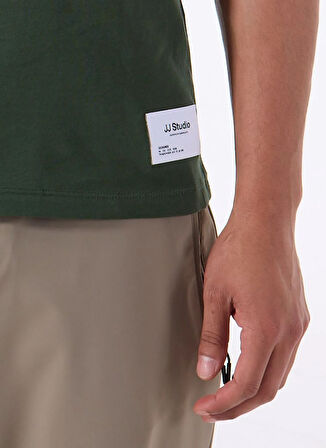 Jack & Jones Bisiklet Yaka Koyu Yeşil Erkek T-Shirt 12288524_JORSTUDIO TEE SS CREW NECK